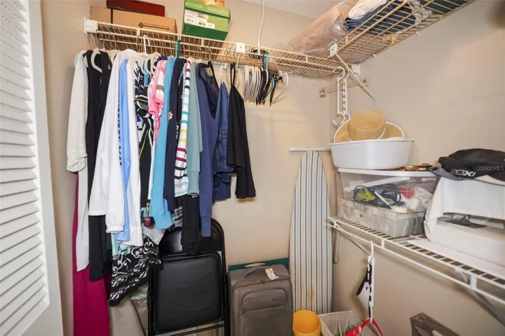 Large walk in closet