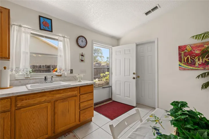 Private Entry Door by Kitchen