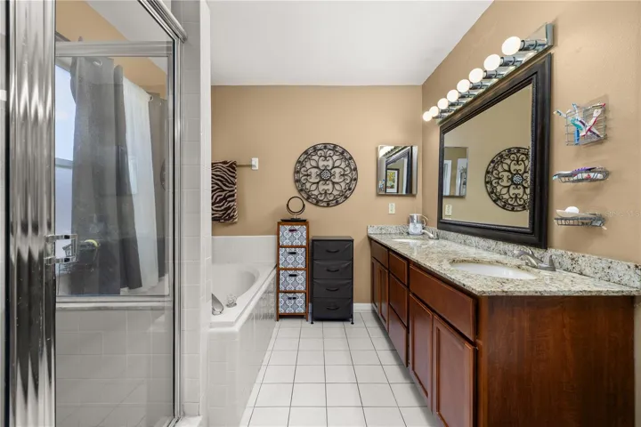 Primary Bathroom with Dual Sinks