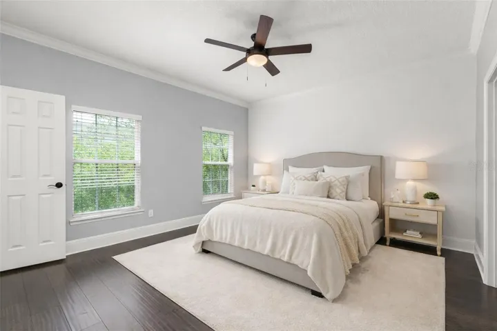 Spacious primary with  loads of light! (virtually staged)