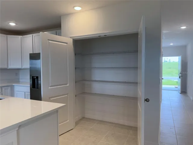 Spacious pantry