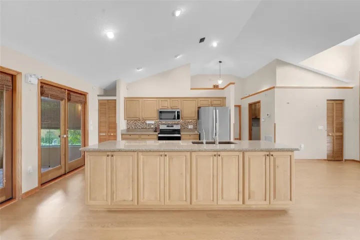 Open Kitchen and Island