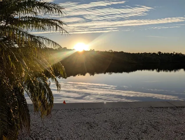 Sunrise behind home