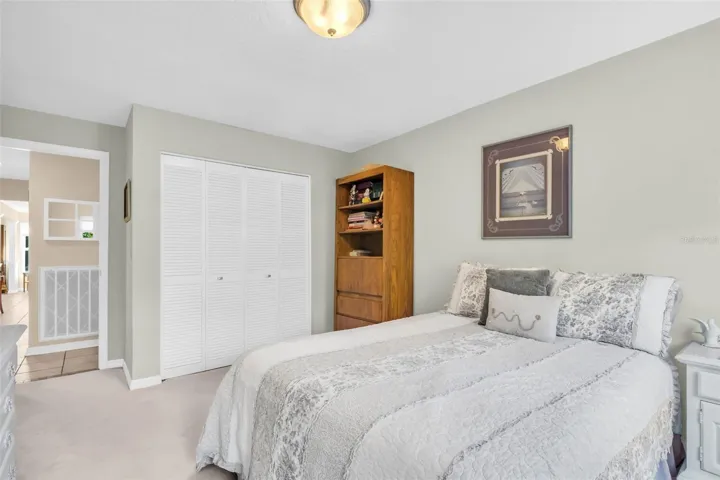 Big enough for a queen and large built-in closet for storage~