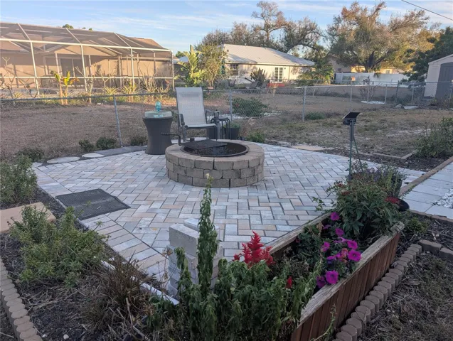 Firepit area with plenty of space to invite friends and family