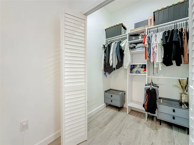 Very deep panel closet