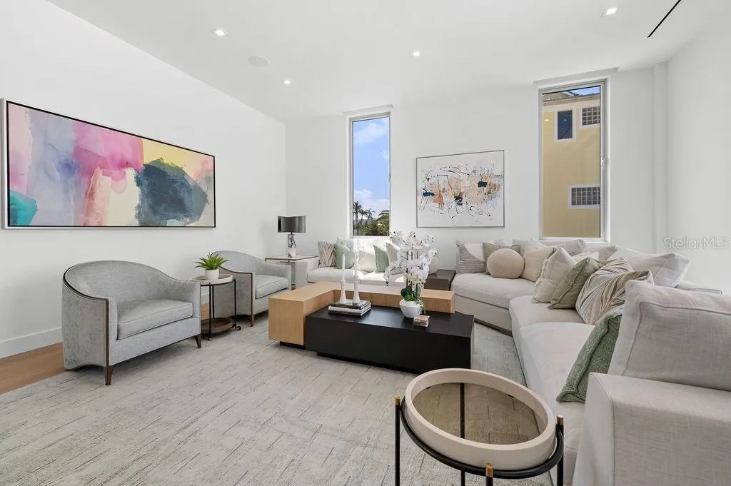 Second living space can be used as a club room or additional gathering space adjacent to the Summer kitchen