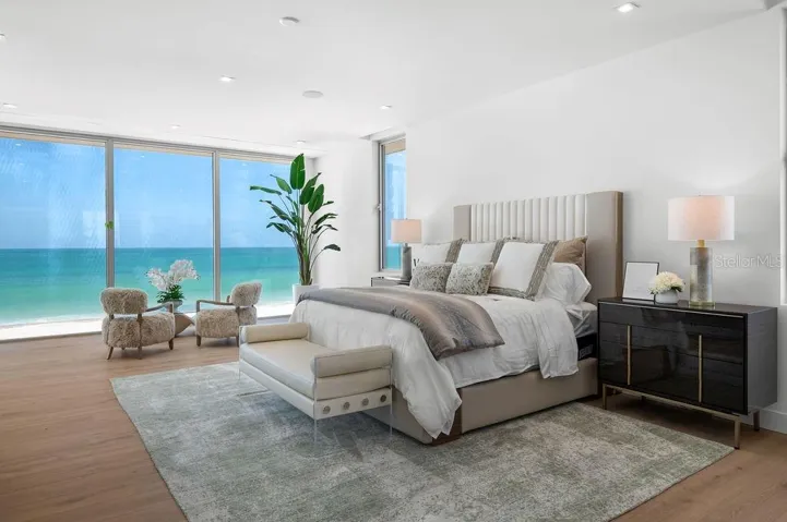 Gulf facing Primary Suite has access to a 40 foot terrace