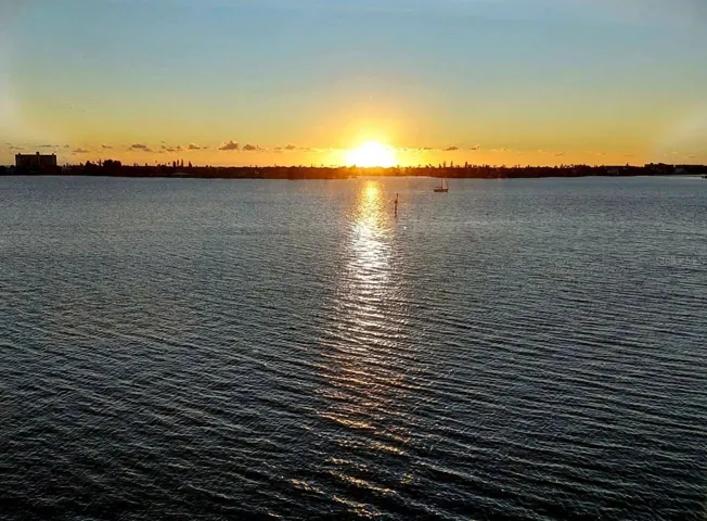 Sunset view from living room