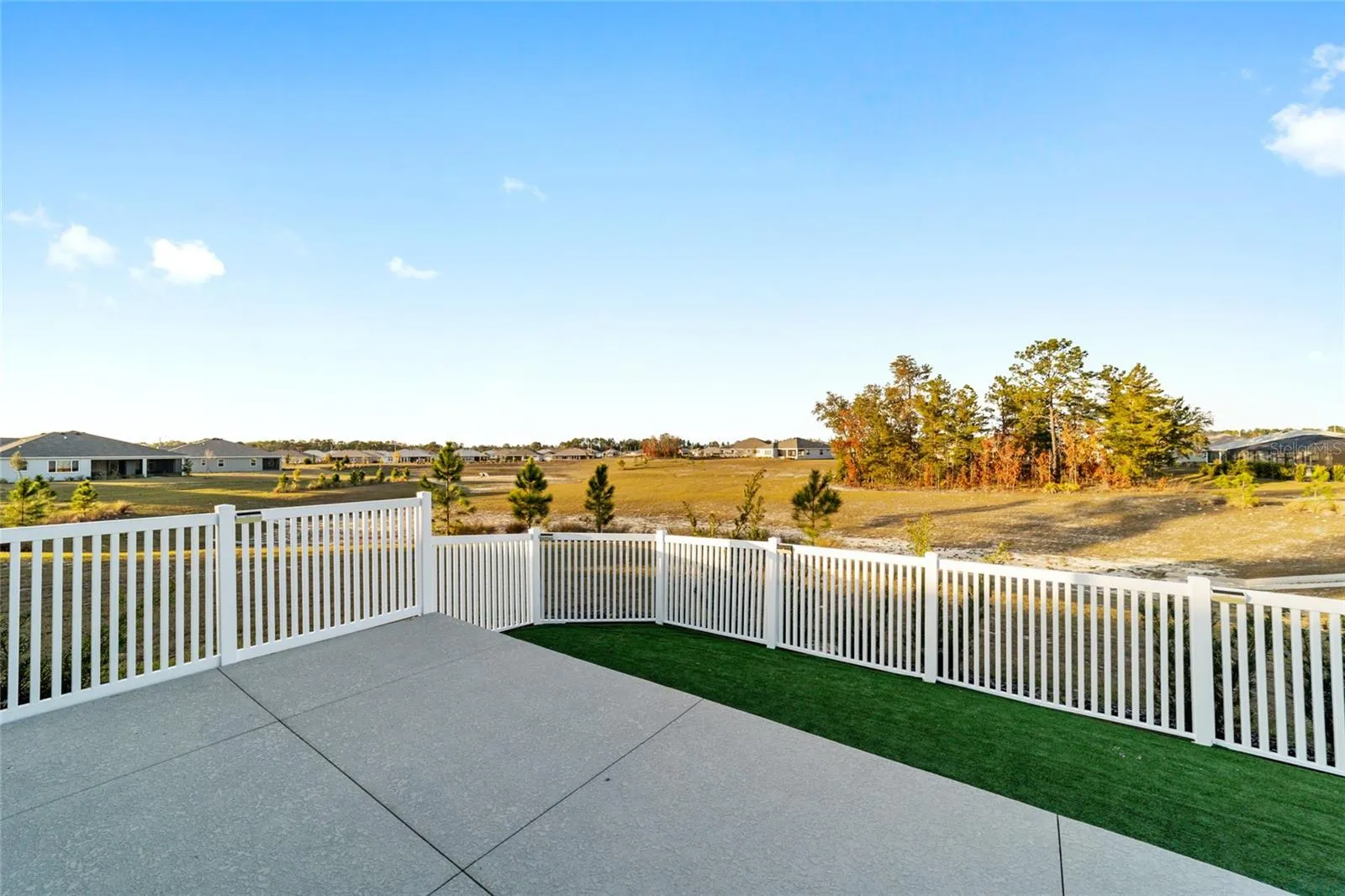 Fenced yard