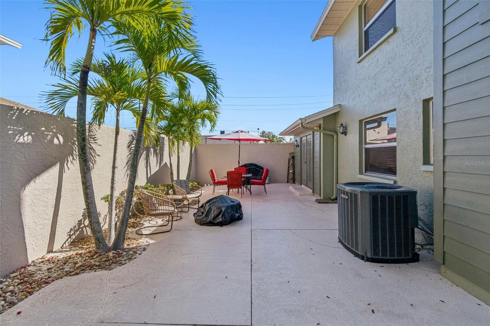 Large, private patio