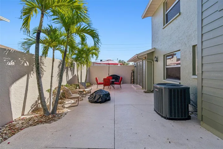 Large, private patio