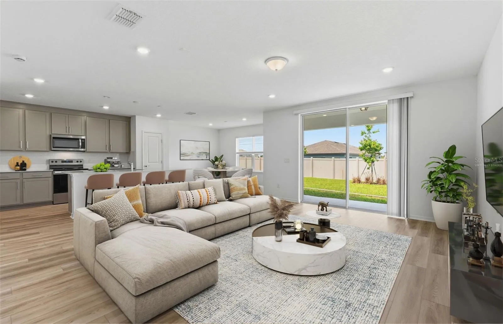 Virtually Staged - Open Gathering Room