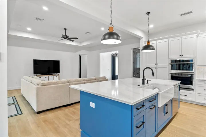 Kitchen with Great room view