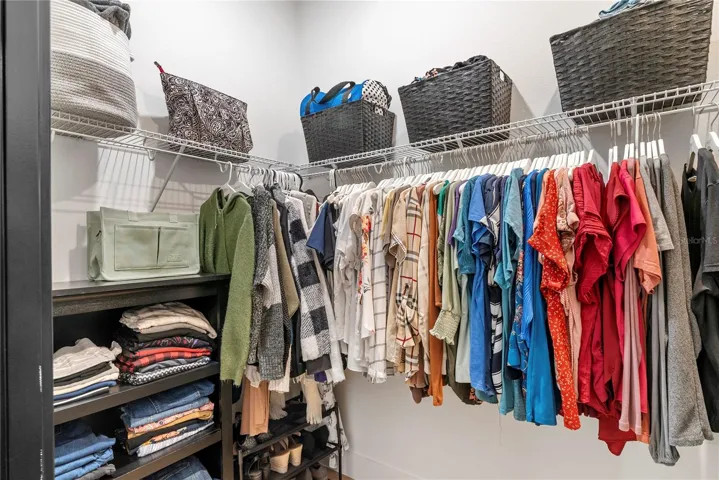 Walk-in primary       closet