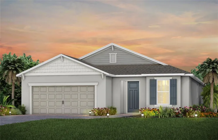 Exterior Design. Artistic rendering for this new construction home. Pictures are for illustrative purposes only. Elevations, colors and options may vary.