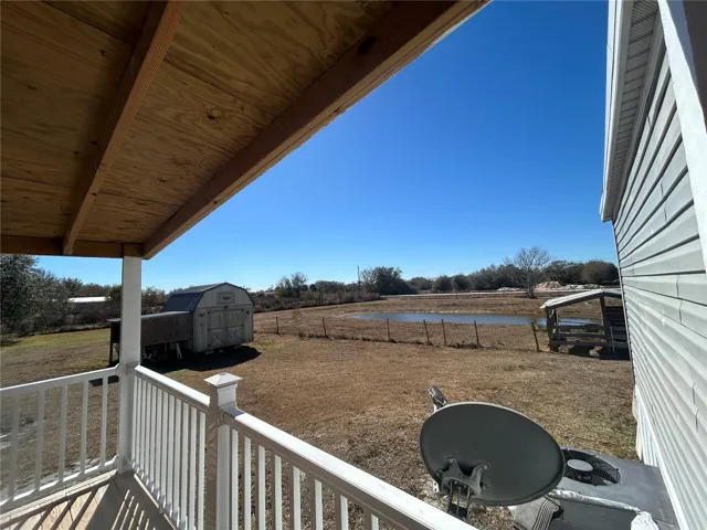 Left side view from the back porch