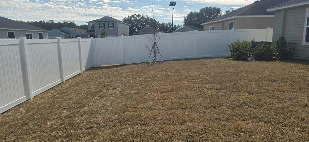 Fully Fenced Back Yard