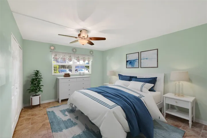 STAGED PRIMARY BEDROOM
