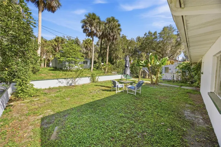 Courtyard at front of house