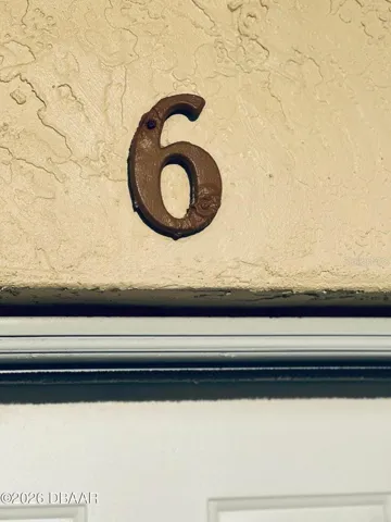 front above entry door