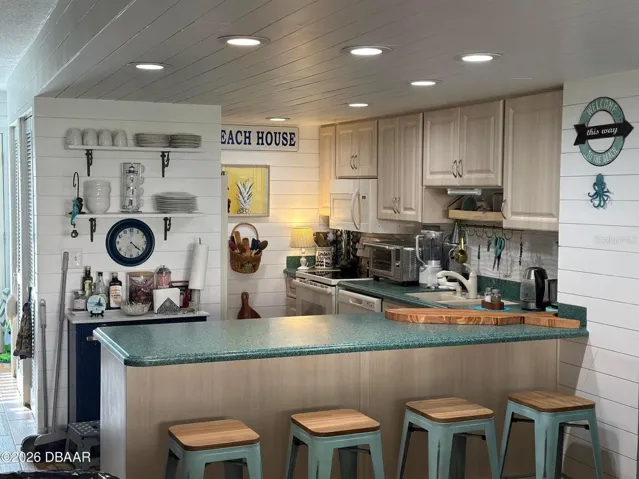 Kitchen from living room