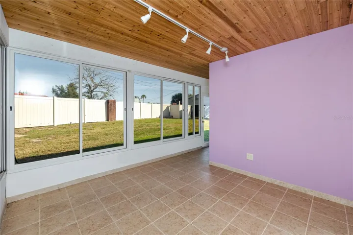 Enclosed patio