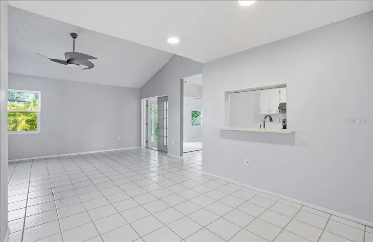 Dining Room, Kitchen, Sun Room.