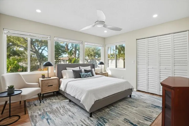 Virtually staged photo.  Bedroom #2.