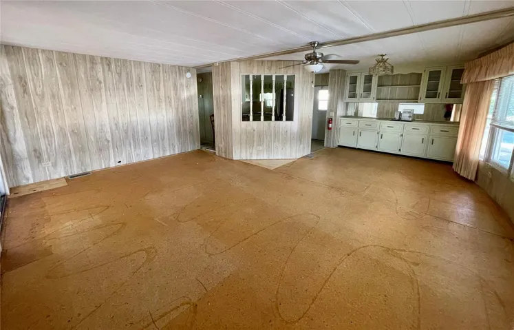 Carpeting has been removed