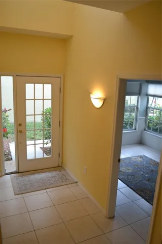 spacious foyer