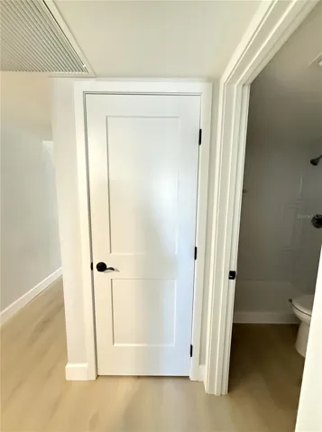 Hall storage closet