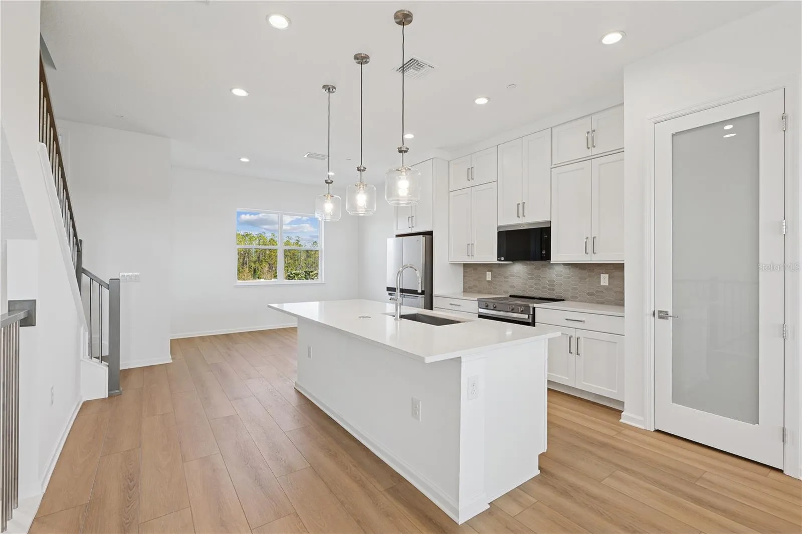 Kitchen with Whirlpool appliance package