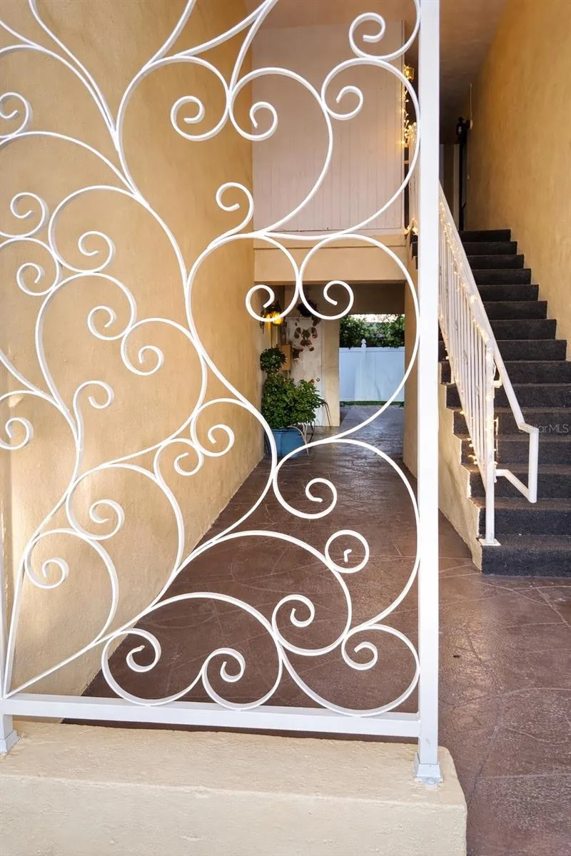 Entrance to unit