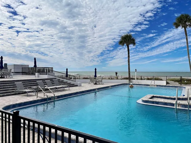 one of the largest pools on the beach