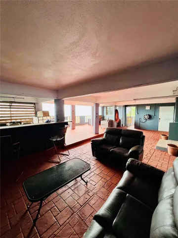 Bar seating area basement vacant