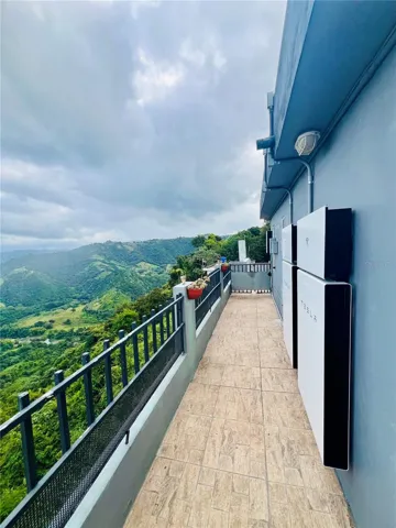 Balcony with Tesla batteries for apartment