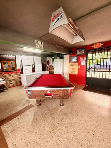 Pool table restaurant