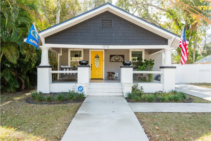 Warm, welcoming front porch