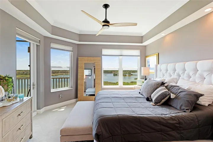 owners suite with stunning top floor views