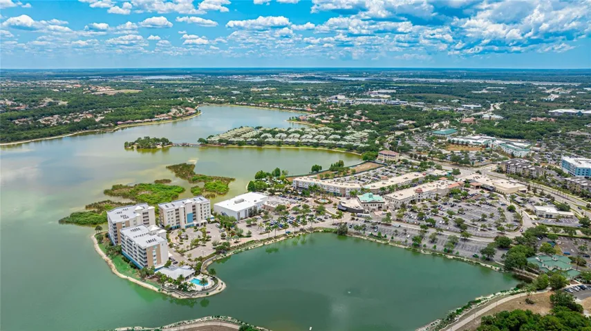 condo complex and downtown Lakewood Ranch with many shops and restaurants