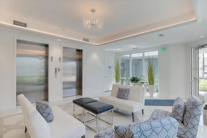 secured lobby entrance