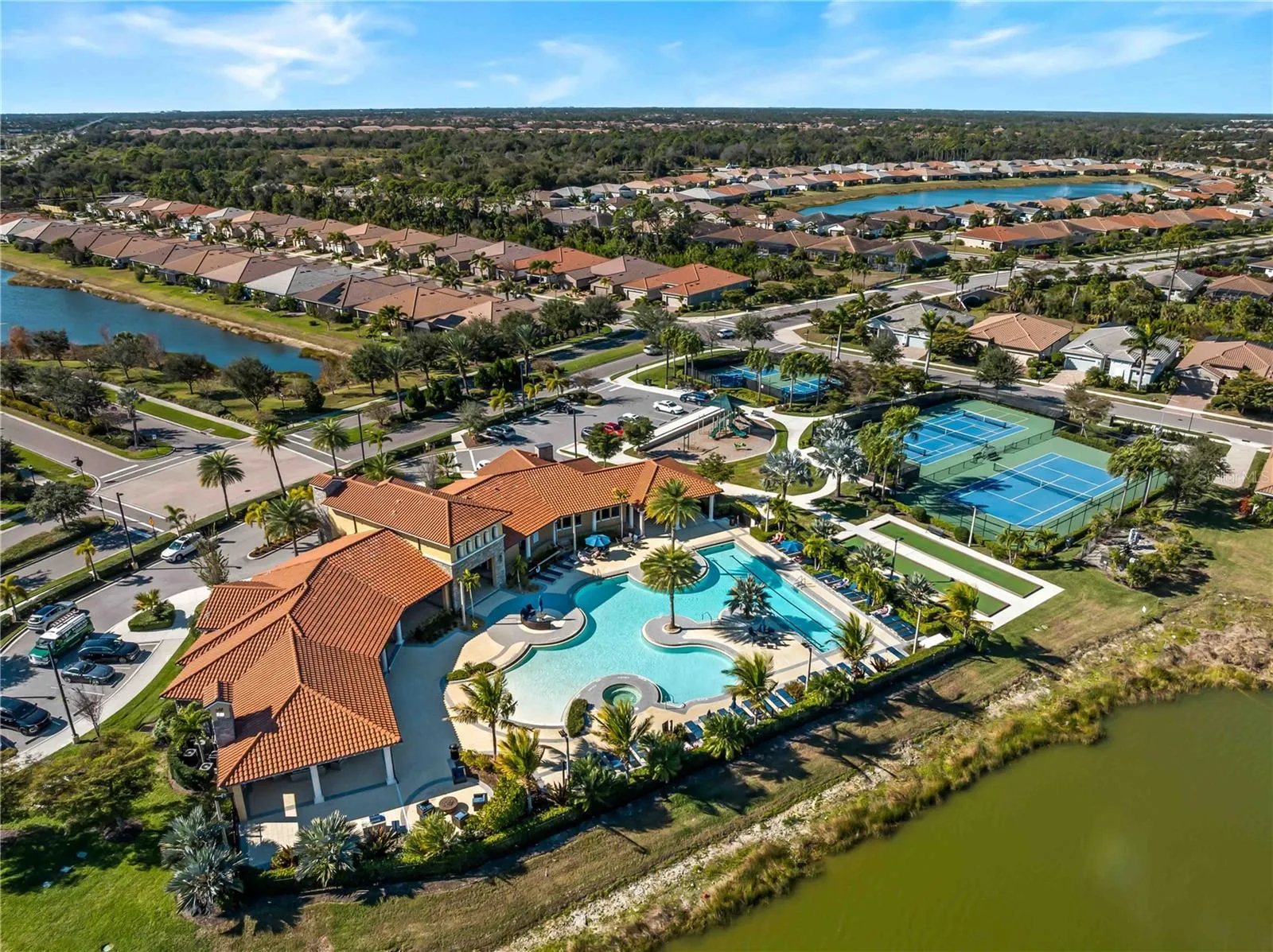 Aerial View of Amenities