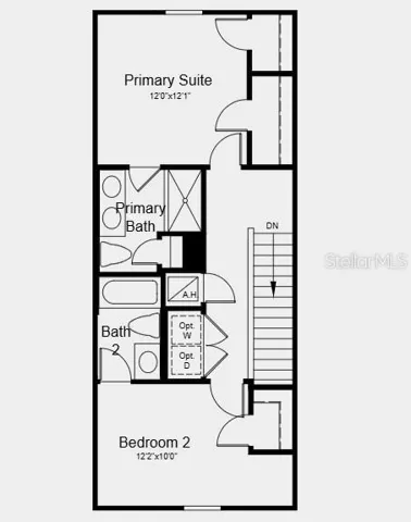 Second Floor Plan - Additional Highlights Include: Whole house blinds