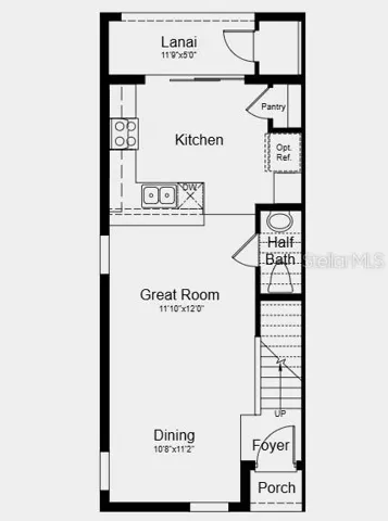 First Floor Plan - Additional Highlights Include: Whole house blinds