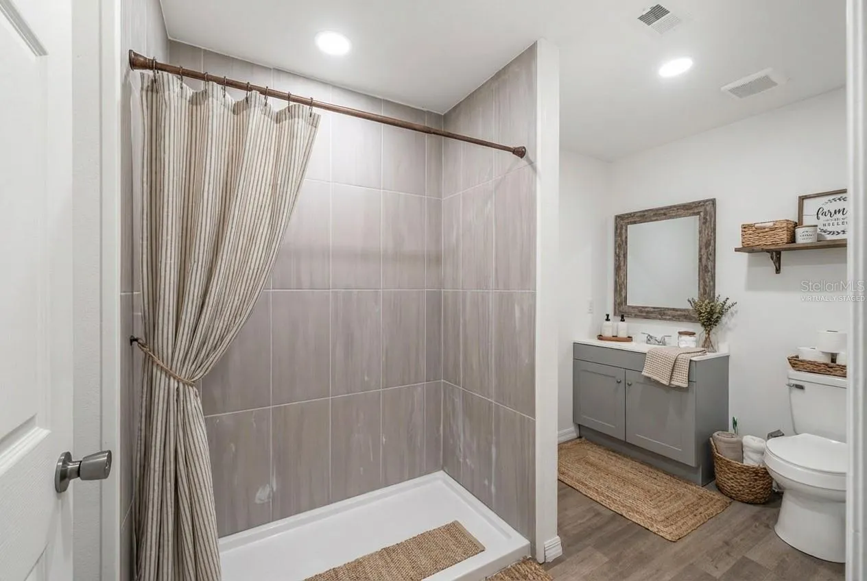 Virtually Staged bathroom