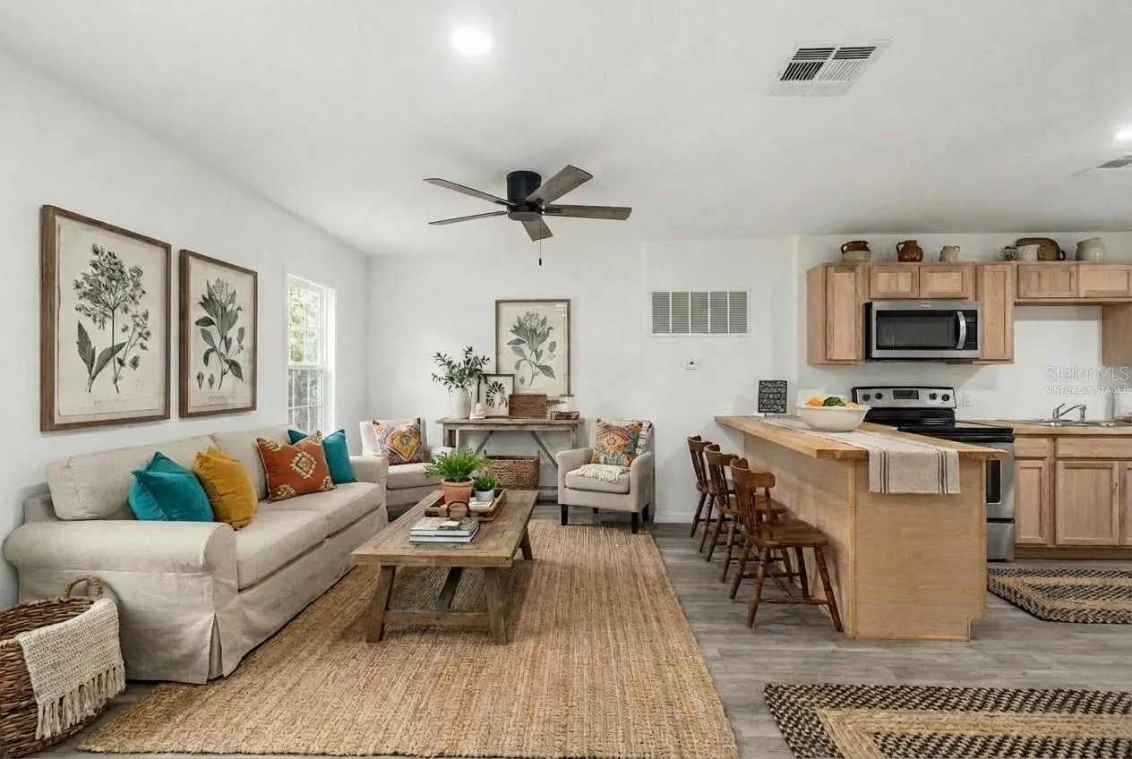 VIRTUALLY STAGED Living Room
