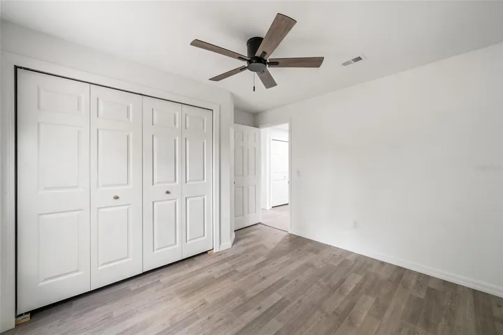 Bedroom's large closet