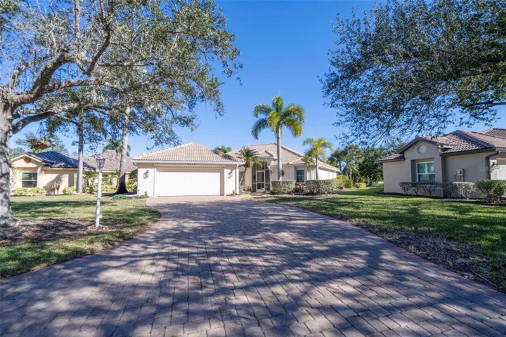 Plenty of space between homes on either side.