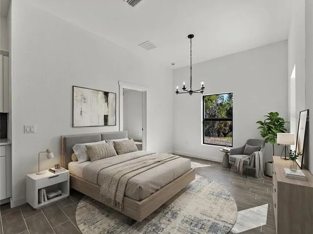 Virtually Staged Bedroom